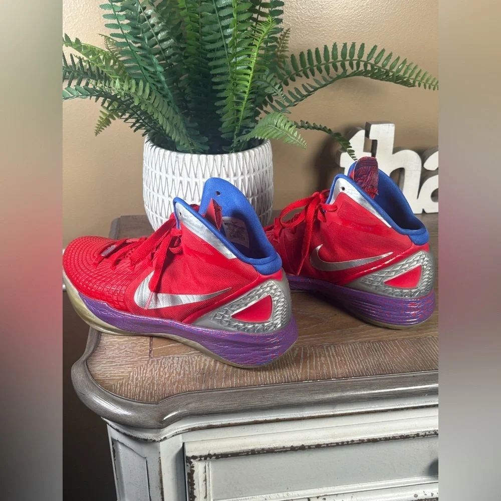 Rare Nike Zoom Hyperdunk 2011 Mens 10 Blake Griffin Red Blue Shoes Basketball